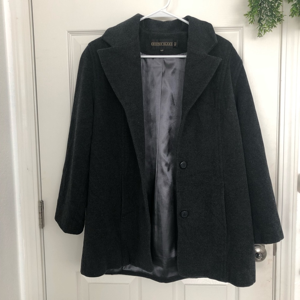 Kristen Blake Dark Grey coat